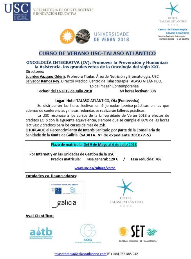 curso usc talaso 2018