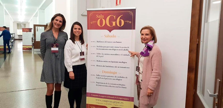 Interesante taller de las Dras. Tejero, Zamorano e Iglesias sobre cuidados del cabello en los tratamientos oncológicos en el Congreso de GEPAC