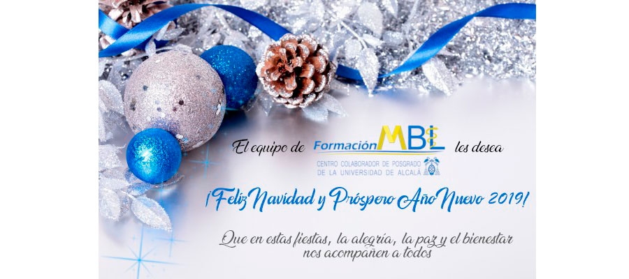 ¡FELIZ NAVIDAD Y PRÓSPERO ANO NUEVO 2019!