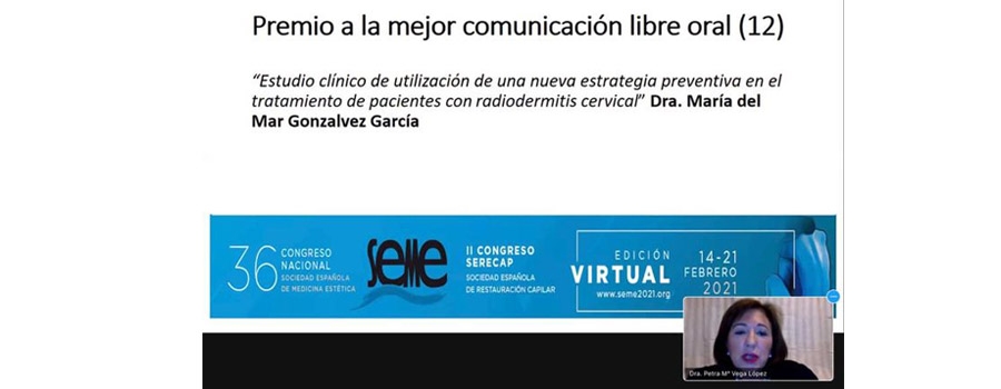 Un trabajo sobre la radiodermitis cervical tutorizado por las Dras. Tejero y Escaimes, mejor comunicación oral en el Congreso de la SEME